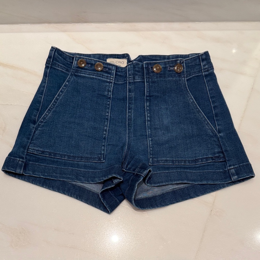 Pilcro Blue Jean Shorts